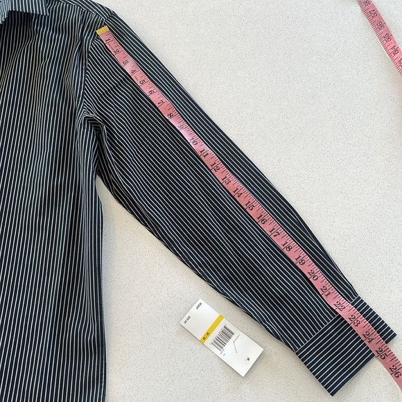 NWT Axist Black Striped Long Sleeve Shirt - Size M - Picture 7 of 7